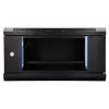 EXTRALINK LITE 4U 530X400 SEINALE KINNITATAV RACK-KAPP MUST RIIULIGA