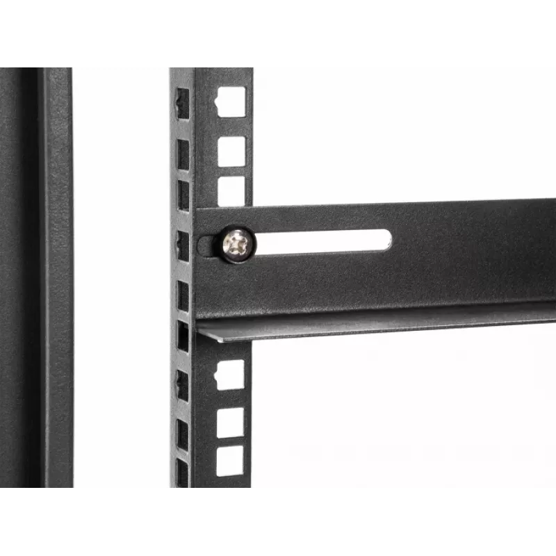 Kinnitusklamber DeLOCK 19 tolli 450x40mm 2 tk Must Metall