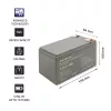 Qoltec 53076 AGM aku | 12V | 7Ah | Turvalisus
