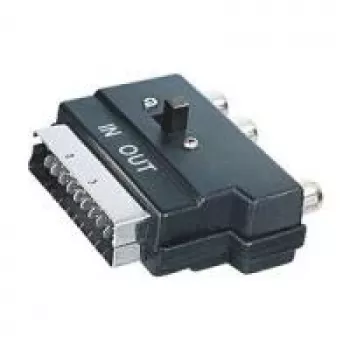 SCART-adapter ShiverPeaks 94035 3× RCA (Cinch) ja 4‑pin MiniDIN pistikuga