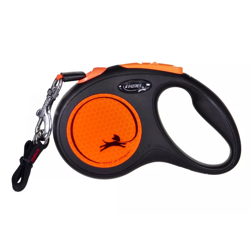 FLEXI uus Neon M - automaatne jalutusrihm - 5 m