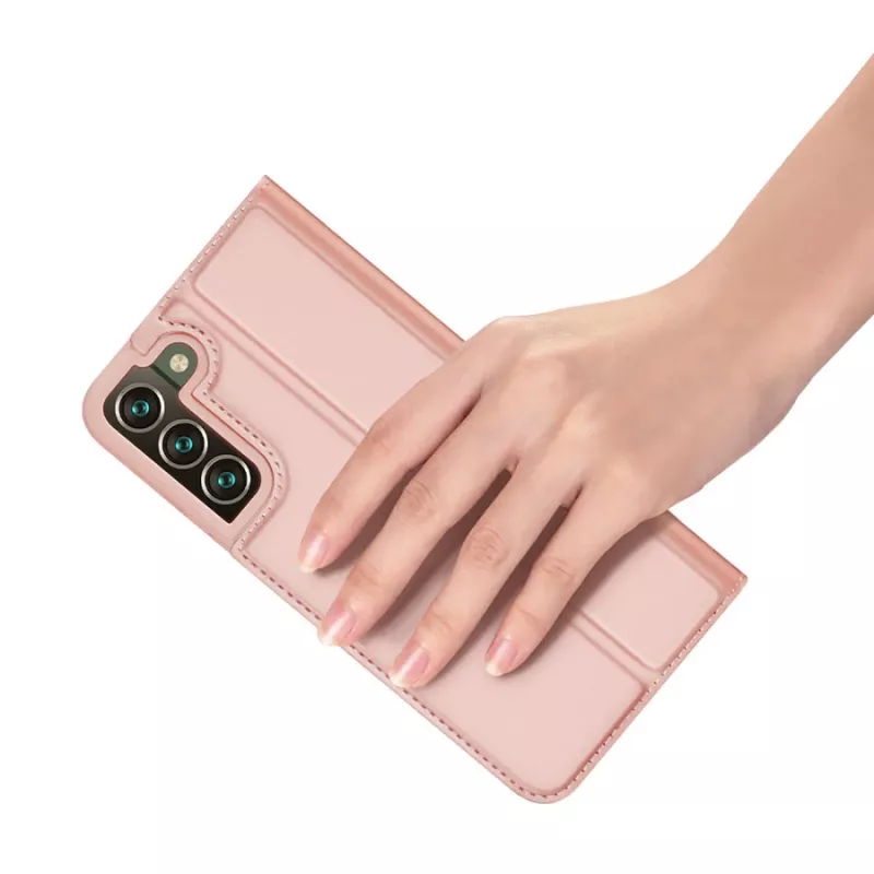 Dux Ducis Skin Pro kabuurikate klapiga Samsung Galaxy S22+ (S22 Plus) roosa