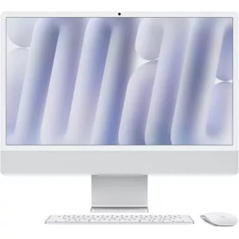iMac Z1E2 59,62cm 23,5tolli standardklaas M4 8C CPU/8C GPU/16C N.E. 16GB 256GB SSD Gbit Eth MM MaKey DE Hõbedane