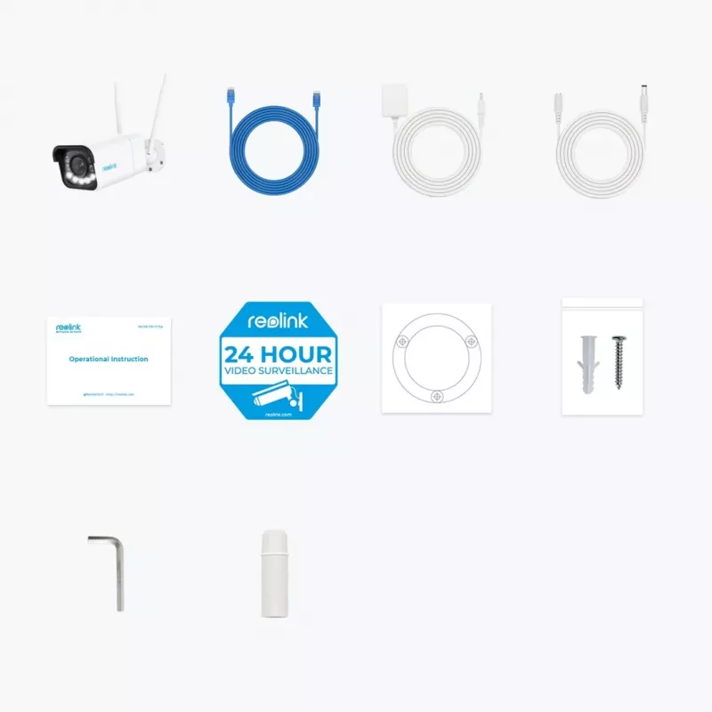 Reolink W430 – 4K välikaamera, uue põlvkonna Wi‑Fi 6, 5‑kordne optiline suum, inimese/sõiduki/looma tuvastus, värviline öönägemine