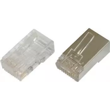 Digitus CAT 6 modulaarpistik ümarkaablile, varjestatud, 100 tk, RJ-45 isane
