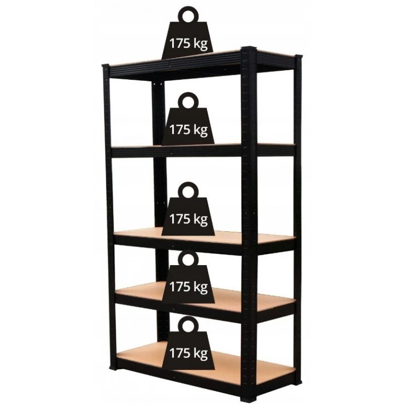 Topeshop Storage Rack P9040 aia tööriistade hoiuriiul, vabalt seisev, tsingitud teras, MDF