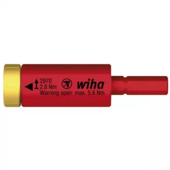 Pöördemomendi adapter Wiha easyTorque 1,2 Nm punane/kollane SlimBits SlimVario jaoks