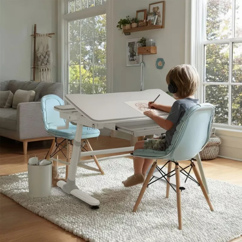 Ergo Office laste ergonoomiline kõrgusega reguleeritav laud, hall, max 100kg, ER-417 2cz