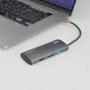 USB-C hubi Tellur TLL321061 koos PD 3.0 100W, HDMI väljundi ja 3× USB 3.0 pordiga