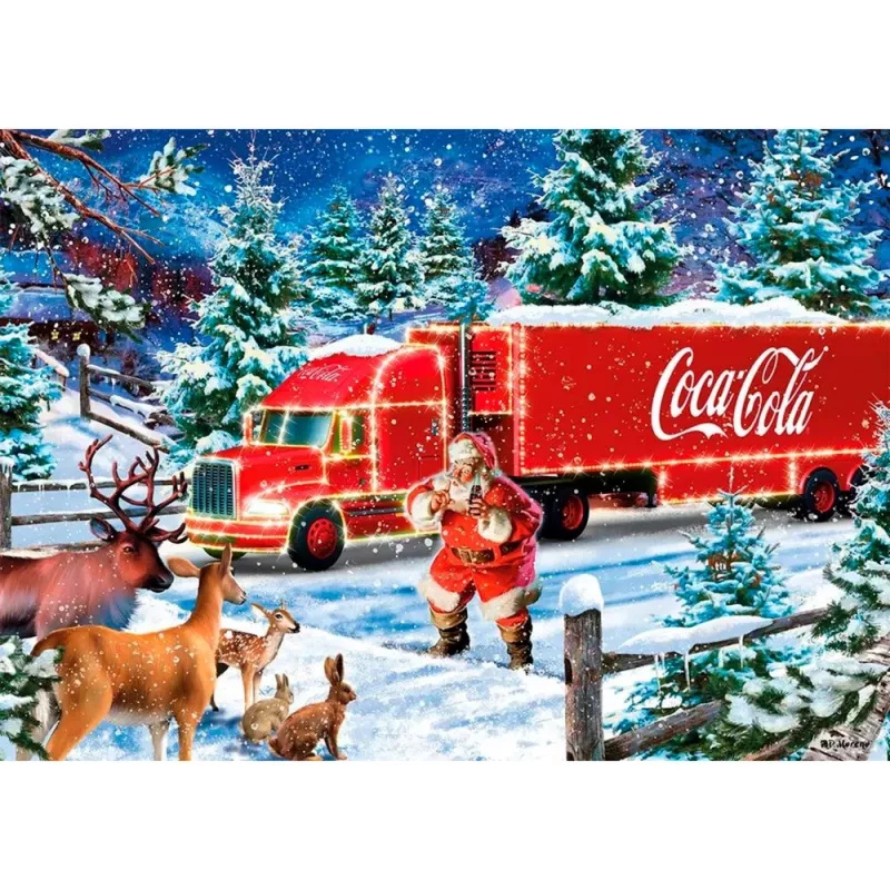 Pusle Schmidt Spiele Coca Cola Christmas Truck 1000 tk