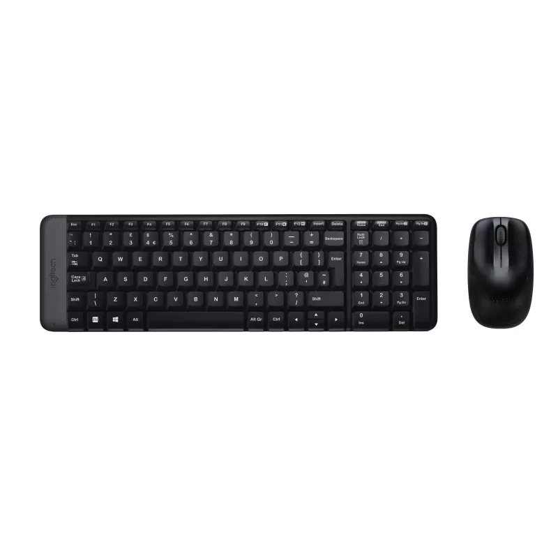 Juhtmevaba komplekt MK220, juhtmevaba, RF-juhtmevaba, QWERTZ, must, hiir