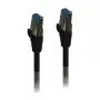 Paigalduskaabel RJ45 - CAT6A 500Mhz - 0,15m - must - S-STP(S/FTP) - TPE/LSZH(Superflex) - AWG26 - Syner