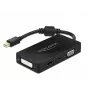 Adapter DeLOCK Mini DisplayPort 1.2 VGA-le HDMI-le DVI-le Audio 4K passiivne must
