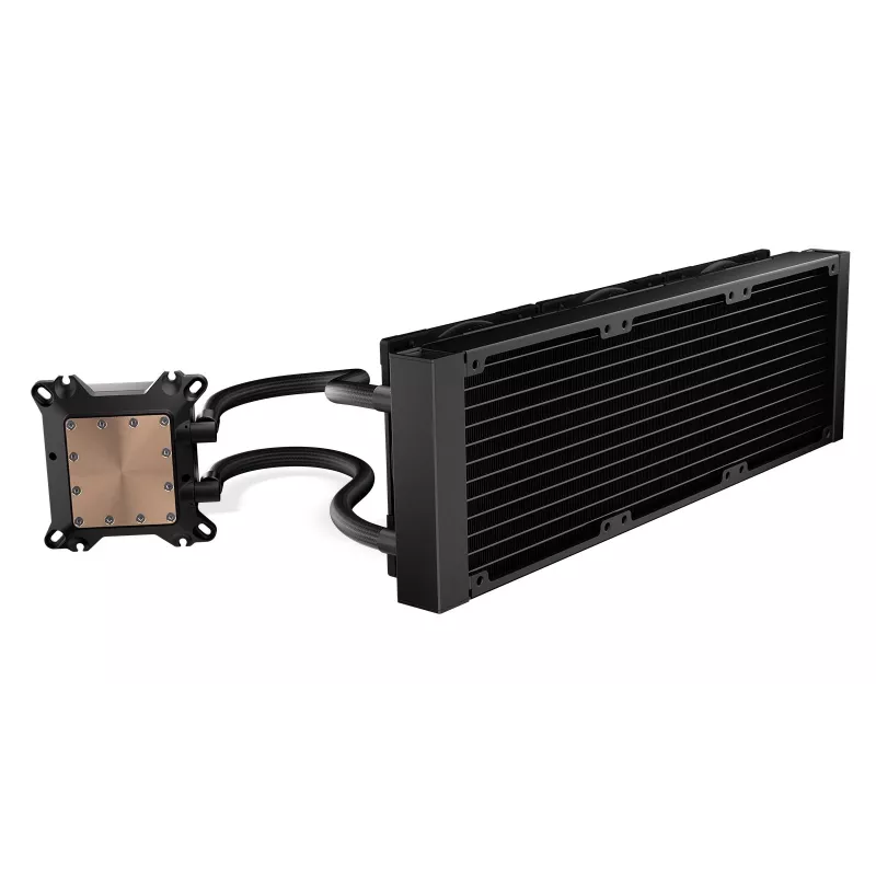 Vedelikjahutuskomplekt ENDORFY Navis F360 ARGB Must — 360 mm radiaator, 3x 120×25 mm ventilaatorit, 250–1800 p/min, pump 1600–2600 p/min, LGA 1700/AM5/AM4 tugi