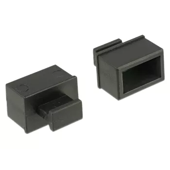 Pistikupesa turvakate DeLOCK 64021 must 10 tk