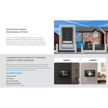 Video Intercom Touch Monitor EZVIZ 7 inch Model 318500248 — Separate Control for 2-Family Units