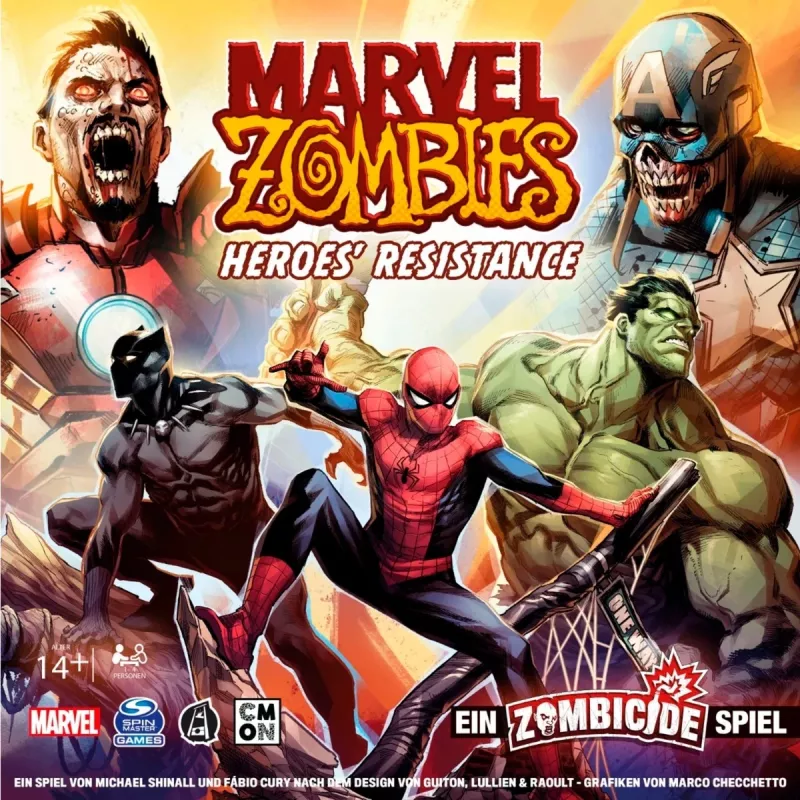 Lauamäng Asmodee Marvel Zombies Heroes' Resistance — koostööl põhinev miniatuuridega Zombicide'i crossover