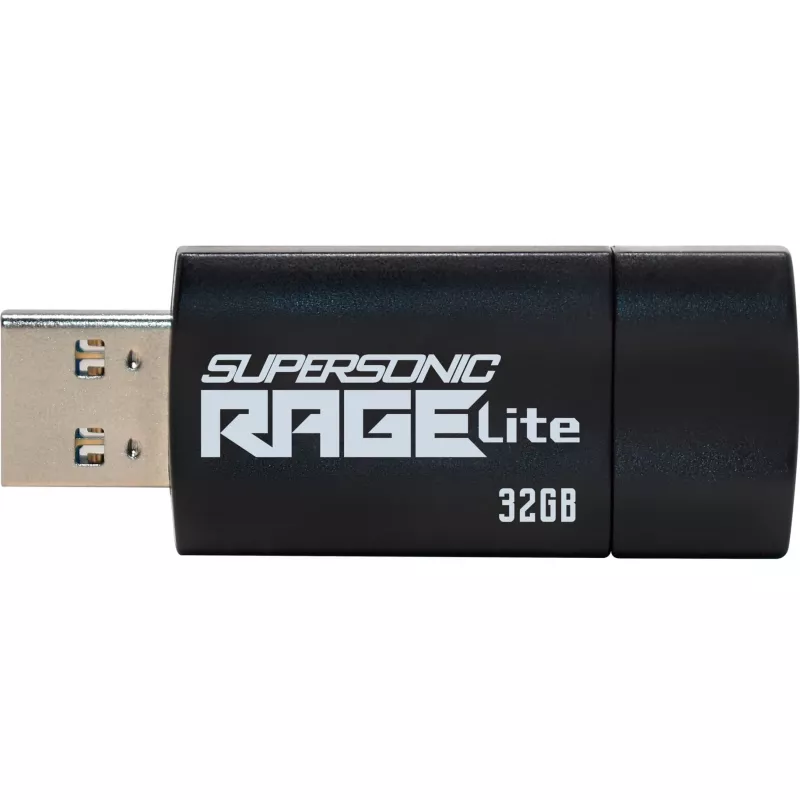 Patriot Memory Supersonic Rage Lite USB-mälupulk 32 GB USB Type-A 3.2 Gen 1 (3.1 Gen 1) Must, Sinine