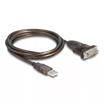 DeLOCK adapter USB 2.0 Type-A RS-232 seerialiidesele D-Sub 9 pin isane 1.5 m
