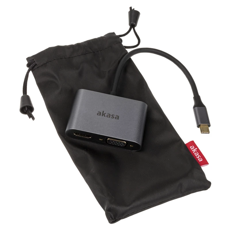 Adapter USB USB-C Akasa AK-CBCA23-18BK