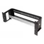 Rack rail carrier ROLINE 26.21.0267, 3 HE, dimensions 133 x 482 x 123 mm (H x B x T), Must