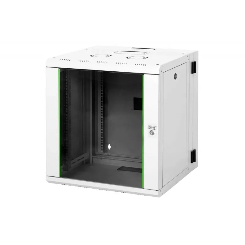 Seinakinnitusega kapp Digitus DN-19 12-U-3 kahe sektsiooniga pööratav