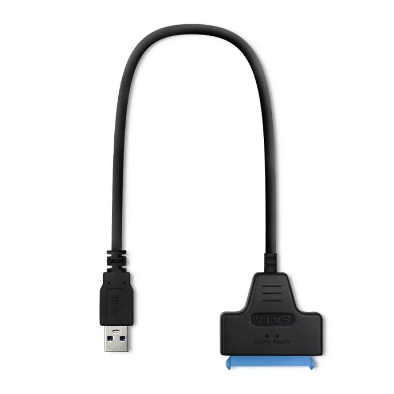 Adapter QOLTEC 51855 — väline M.2 NVMe/NGFF USB 3.0-le adapter, 10 Gb/s, 2,5 tolli/M.2 draividele, must
