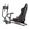 NanoRS RS160 mängutool, võidusõidusimulaatori alus 3-ühes, arvutile, konsoolidele, mängijatele, kunstnahast kate, rooliratta alus, telerihoidik kuni 50 inch, max VESA 400x400