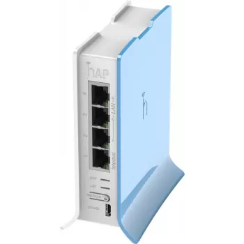 MikroTik | RB941-2nD-TC hAP Lite | Pääsupunkt | 802.11n | 2,4 GHz | 10/100 Mbit/s | Ethernet LAN (RJ-45) pordid 4 | MU-MiMO Jah | ei PoE