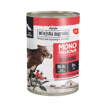 Märg koeratoit wiejskazagroda Monoprotein Line kalkun lambalihaga 800 g, 76,9% niiskus, 11,2% valk