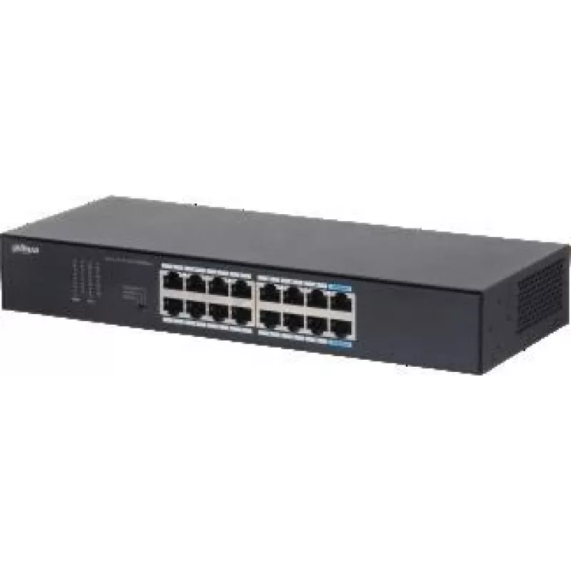 Dahua Technology S3016-16GT võrgukommutaator, haldamata, L2, Gigabit Ethernet (10/100/1000), töölauale/seinale