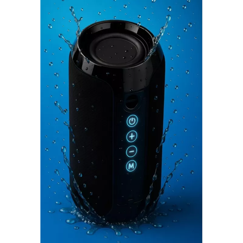 Kaasaskantav Bluetooth stereokõlar SQUEAK SQ1008 — 14W RMS, Bluetooth 5.3, 1200 mAh, IPX4, FM, LED, AUX, USB