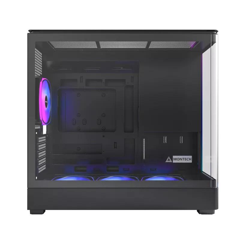 PC-korpus Montech KING 15 PRO Must — micro ATX / Mini-ITX midi torn