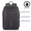 Vaba aja seljakott XDDESIGN Bobby Soft 15,6-tollise sülearvuti sektsiooniga, 16 L, PET, must
