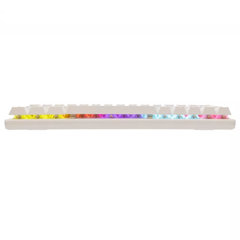 Mehaaniline klaviatuur White Shark Wakizashi-2 US Red Switch, Tenkeyless/US paigutus, valge
