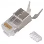 Varjestatud RJ45-pistik EQUIP Cat 8.1, isane, hõbedane, 50 tk, 11,7×22,5 mm, 3,7 g