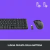 Logitech Wireless Combo MK220 - klaviatuuri- ja hiirekomplekt - juhtmevaba - 2,4 GHz - itaalia - tumehall (920-003721)
