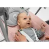 Baby bouncer Lionelo OTTO COZY hall — kompaktne beebikiik, pehme iste, turvarihmad