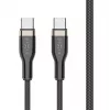 USB-C–USB-C kaabel FIXED FIXDB-CC2-BK — 2 m, 100 W, fikseeritud mitte-eemaldatav