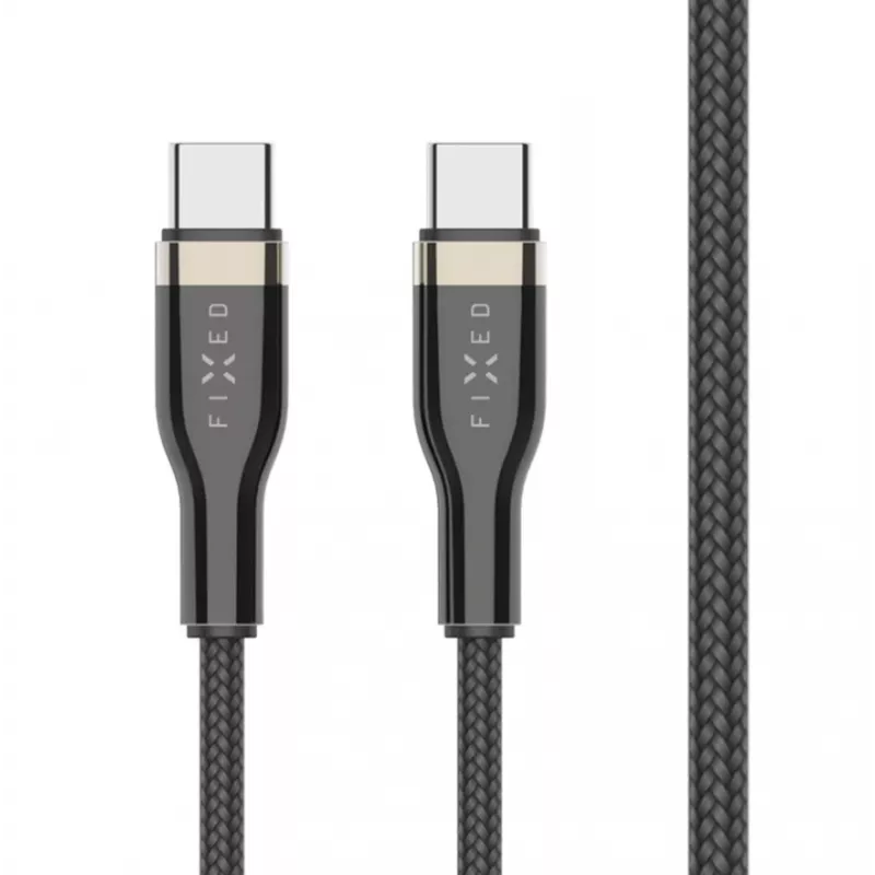 USB-C–USB-C kaabel FIXED FIXDB-CC2-BK — 2 m, 100 W, fikseeritud mitte-eemaldatav