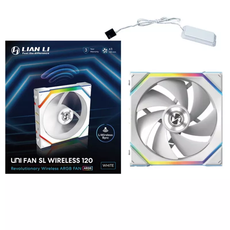Lian Li UNI FAN SL Wireless 120 12 cm valge 28,5 dB 64,05 cfm