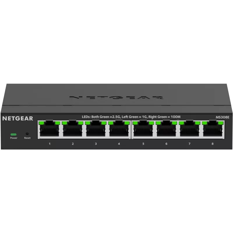 NETGEAR MS308E haldamata 2.5G Ethernet (100/1000/2500) must