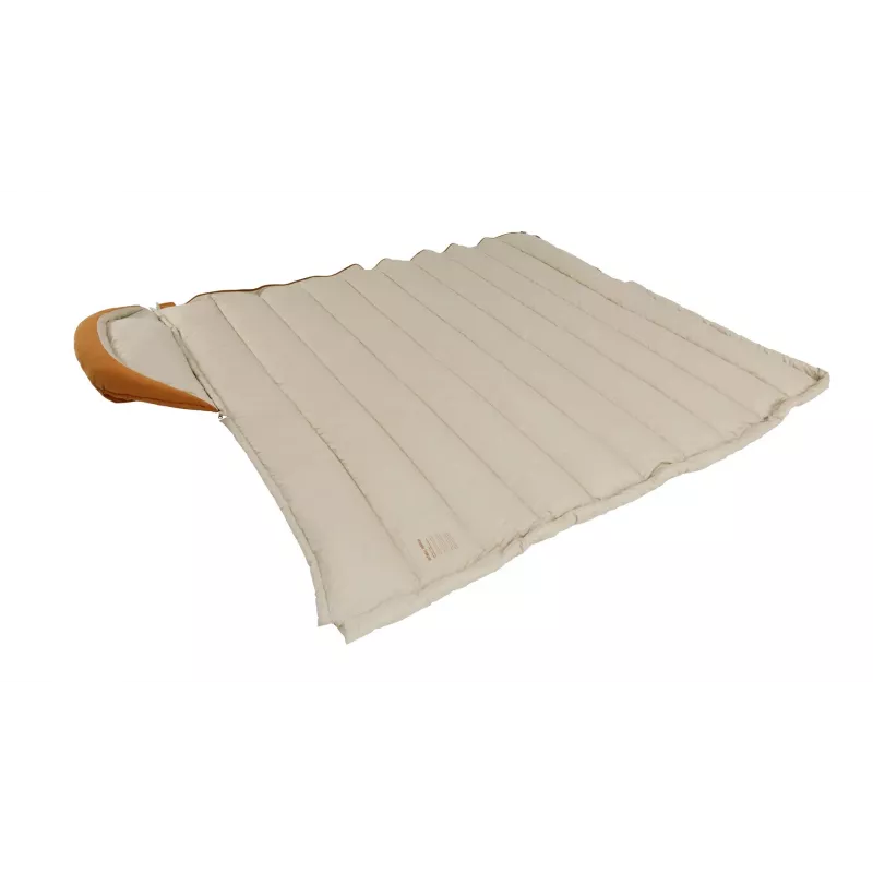 Magamiskott Outwell 230506 poolristkülikukujuline täiskasvanutele, 2300×850 mm, max kasutajapikkus 195 cm, puuvill/nailon/polüester (taaskasutatud), kollane