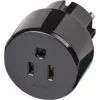 Reisiadapter USA, Jaapan/maandatud pistik, pistikupesa adapter must