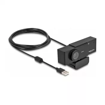 Veebikaamera DeLOCK 96400 8 MP 3840 x 2160 pikslit USB 2.0 Must