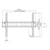 Kinnitusklamber SBOX PLB-2546T-2 37–80-tollistele ekraanidele, 45 kg kandevõime, 600×400 mm VESA