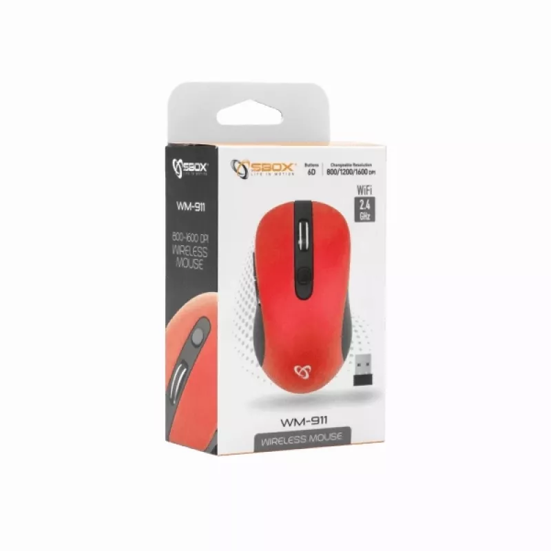 Sbox WM-911R Punane