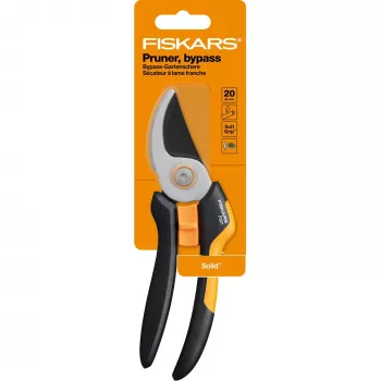Fiskars Solid M P321 oksakäärid möödaviivuga Must, Oranž