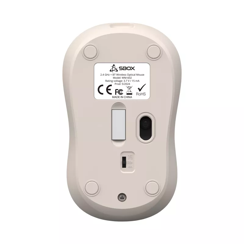 Hiir SBOX WM-602 Beež juhtmevaba liides