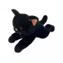 Pehme mängukass Madej 55 cm — lamavas asendis, must